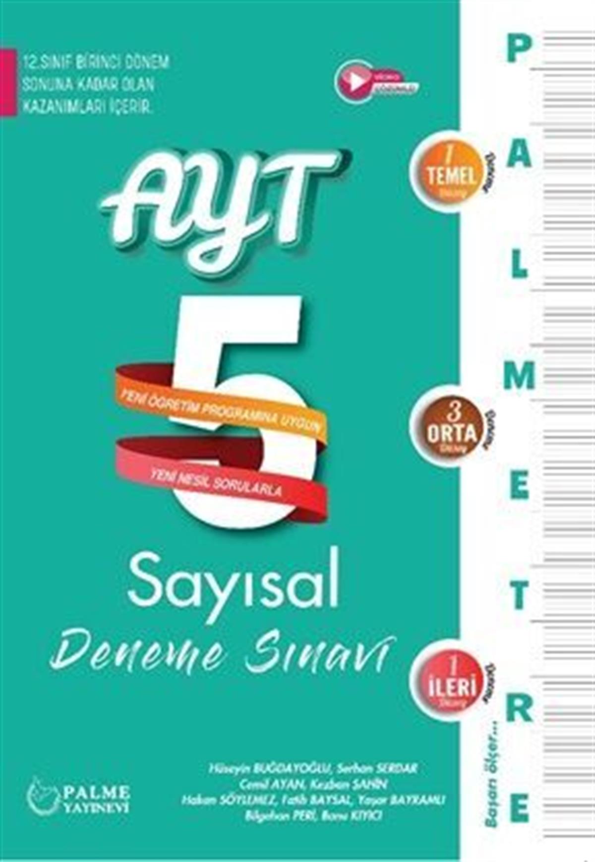 Palme Yayınları AYT Sayısal 5 Deneme Özel Baskı