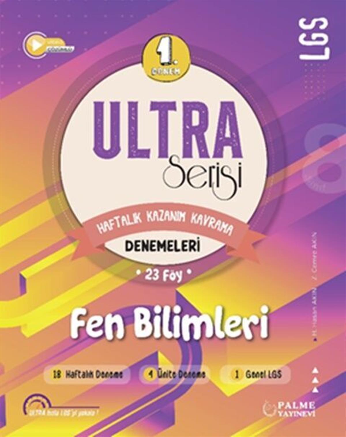 Palme Yayınları 8. Sınıf LGS Fen Bilimleri 1. Dönem Ultra Serisi Denemeleri