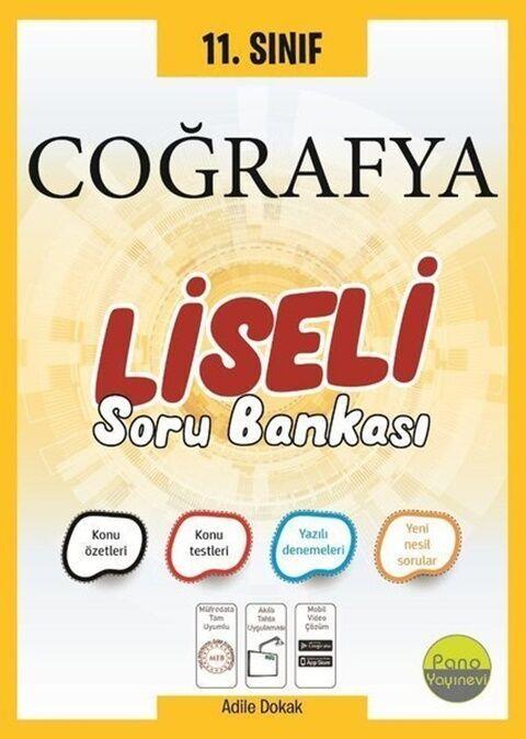 Pano Yayınları 11. Sınıf Coğrafya Liseli Soru Bankası