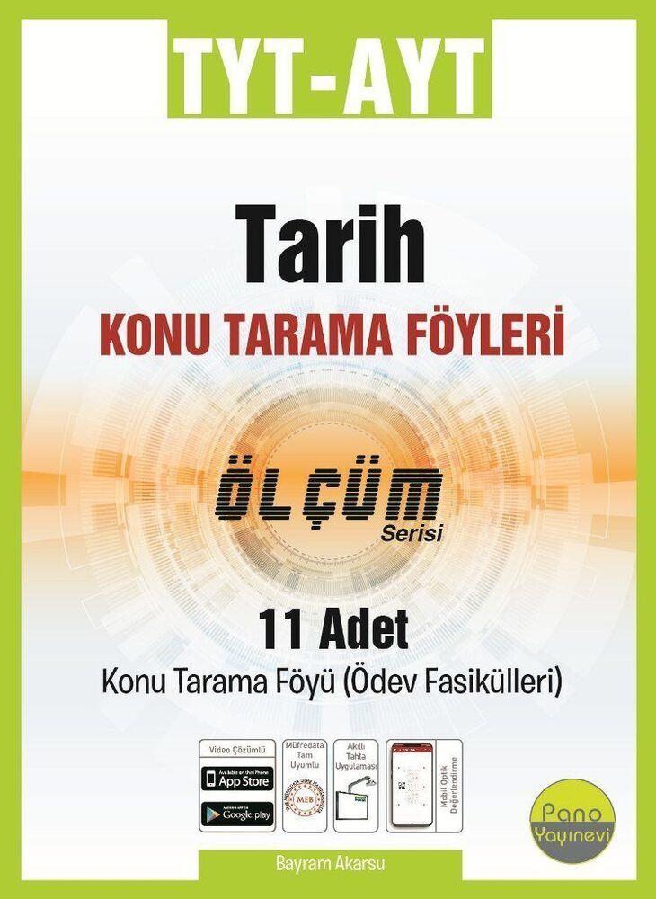 Pano Yayınları TYT AYT Tarih Ölçüm Konu Tarama Föyleri