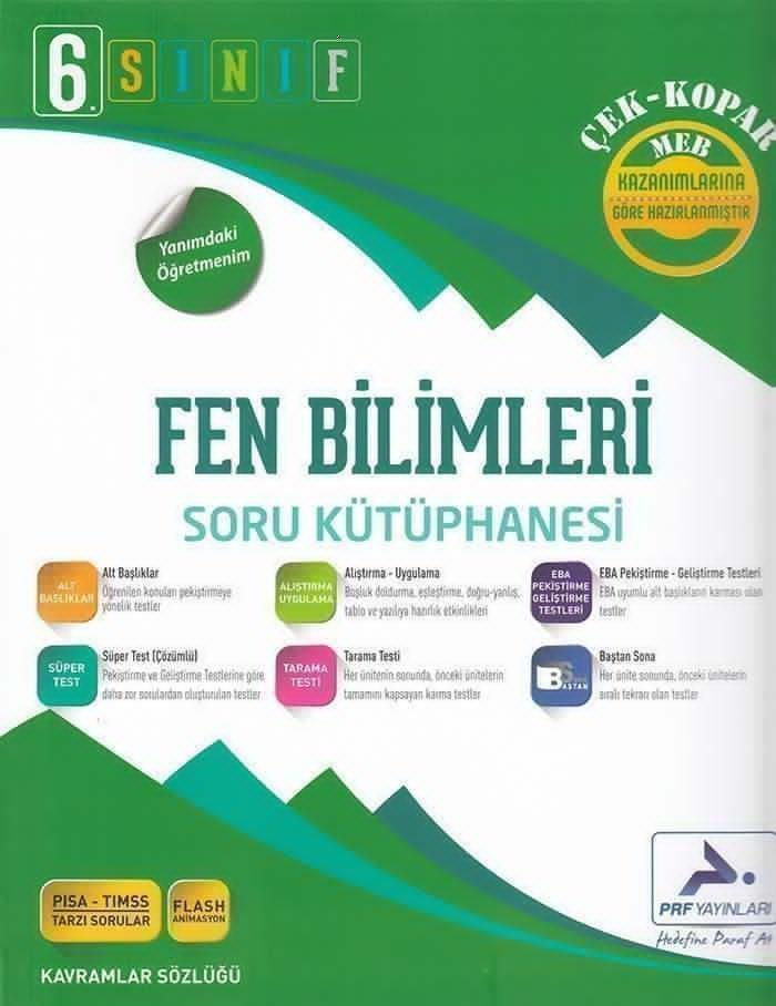 Paraf Yayınları 6. Sınıf Fen Bilimleri Soru Kütüphanesi Çek Kopar