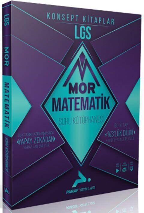 Paraf Yayınları 8. Sınıf LGS Matematik Mor Soru Kütüphanesi