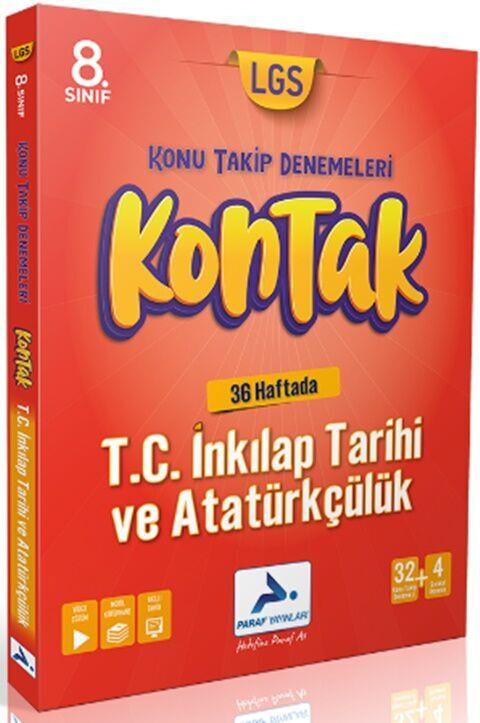 Paraf Yayınları 8. Sınıf T.C. İnkılap Tarihi ve Atatürkçülük Kontak Konu Takip Denemeleri