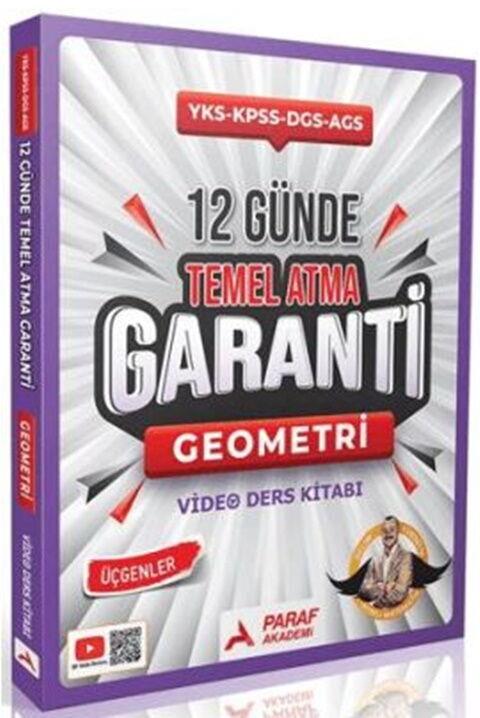 Paraf Yayınları TYT AYT KPSS DGS ALES 12 Günde Temel Atma Garanti Geometri Video Ders Kitabı