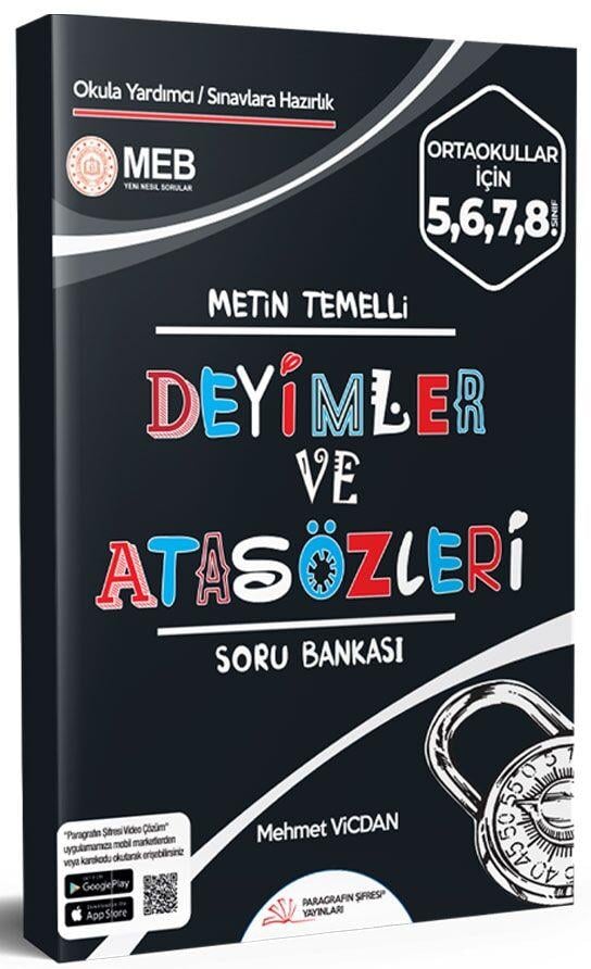 Paragrafın Şifresi Yayınları Deyimler ve Atasözleri Soru Bankası