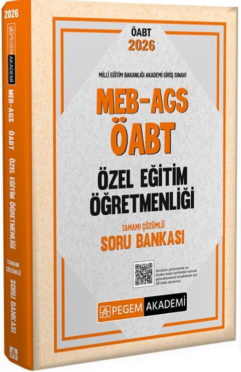 Pegem 2026 MEB AGS ÖABT Özel Eğitim Öğretmenliği Tamamı Çözümlü Soru Bankası