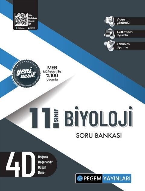 Pegem Akademi 11. Sınıf Biyoloji Soru Bankası