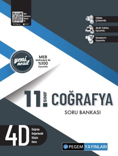 Pegem Akademi 11. Sınıf Coğrafya Soru Bankası
