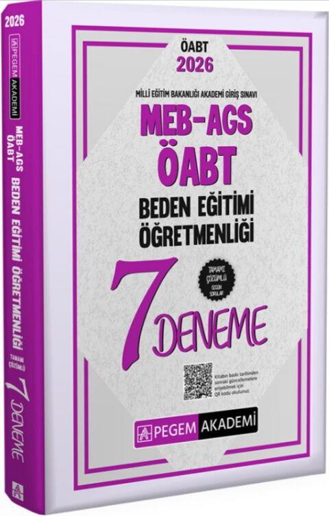 Pegem Akademi 2026 MEB AGS ÖABT Beden Eğitimi Öğretmenliği Tamamı Çözümlü 7 Deneme