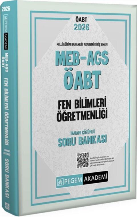 Pegem Akademi 2026 MEB AGS ÖABT Fen Bilimleri Öğretmenliği Tamamı Çözümlü Soru Bankası