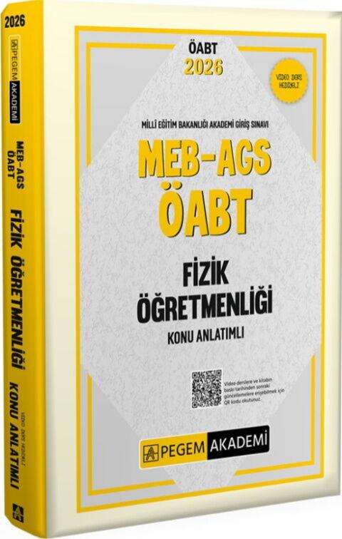 Pegem Akademi 2026 MEB AGS ÖABT Fizik Öğretmenliği Konu Anlatımlı