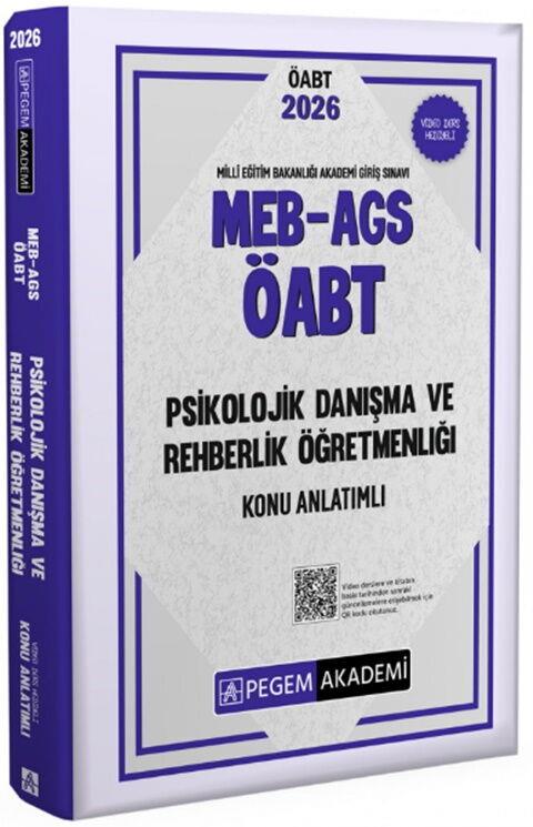 Pegem Akademi 2026 MEB AGS ÖABT Psikolojik Danışma ve Rehberlik Konu Anlatımlı