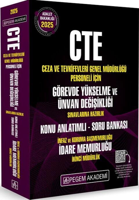 Pegem Yayınları 2025 CTE Adalet Bakanlığı Ceza ve Tevkifevleri Genel Müdürlüğü Personeli İçin GYS Ünvan Değişikliği Konu Anlatım