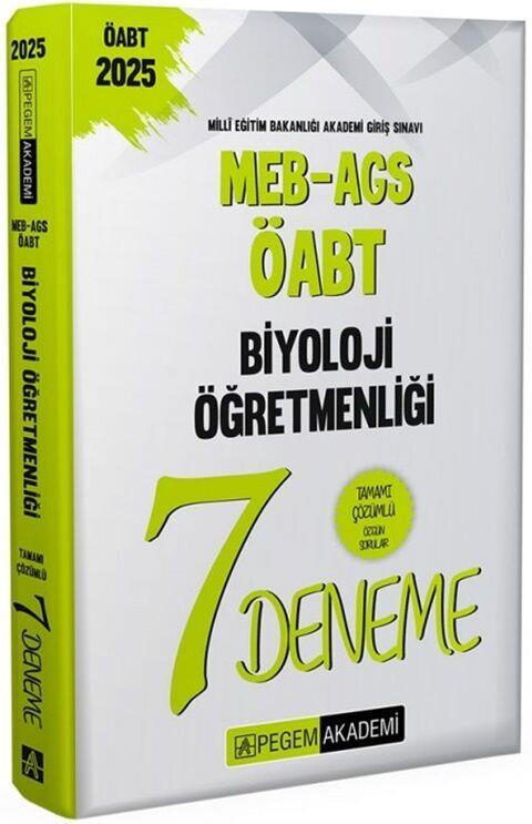 Pegem Yayınları 2025 MEB AGS ÖABT Biyoloji Öğretmenliği Tamamı Çözümlü 7 Deneme