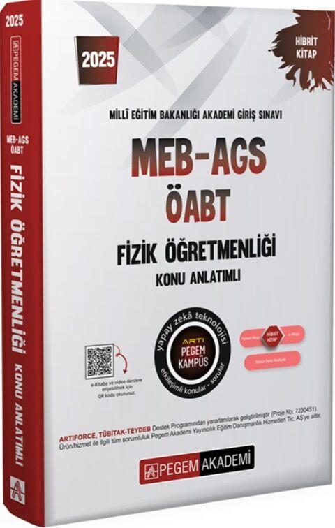 Pegem Yayınları 2025 MEB AGS ÖABT Fizik Öğretmenliği Konu Anlatımlı