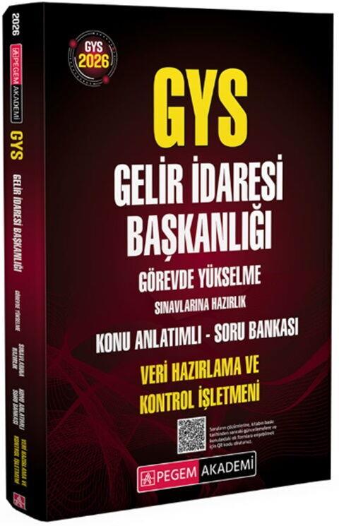 Pegem Yayınları 2026 GYS Gelir İdaresi Başkanlığı Hazırlık Konu Anlatımlı Soru Bankası
