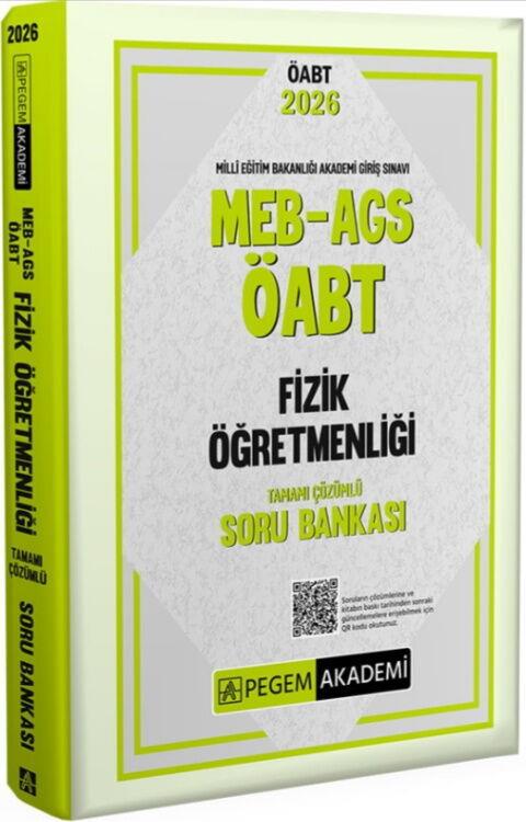 Pegem Yayınları 2026 MEB AGS ÖABT Fizik Öğretmenliği Tamamı Çözümlü Soru Bankası
