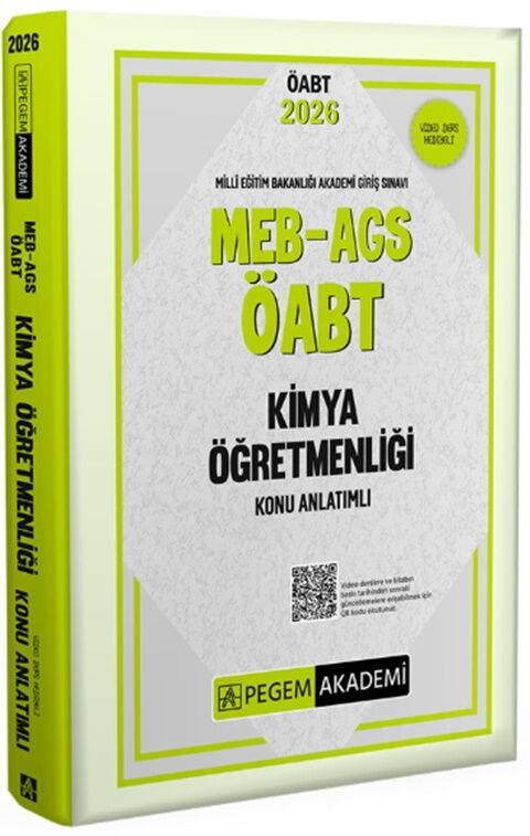 Pegem Yayınları 2026 MEB AGS ÖABT Kimya Öğretmenliği Konu Anlatımlı