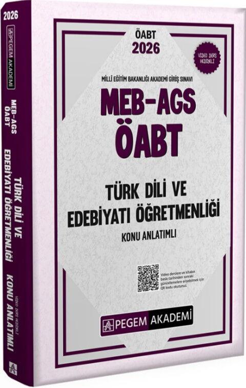 Pegem Yayınları 2026 MEB AGS ÖABT Türk Dili ve Edebiyatı Öğretmenliği Konu Anlatımlı