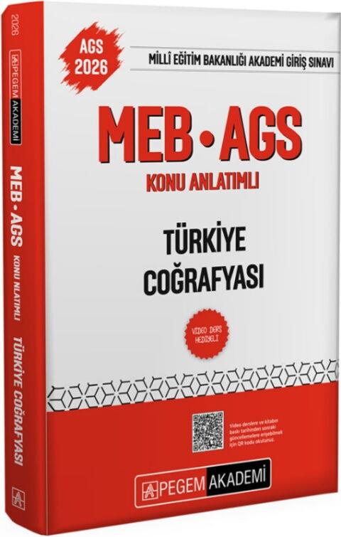 Pegem Yayınları 2026 MEB AGS Türkiye Coğrafyası Konu Anlatımlı