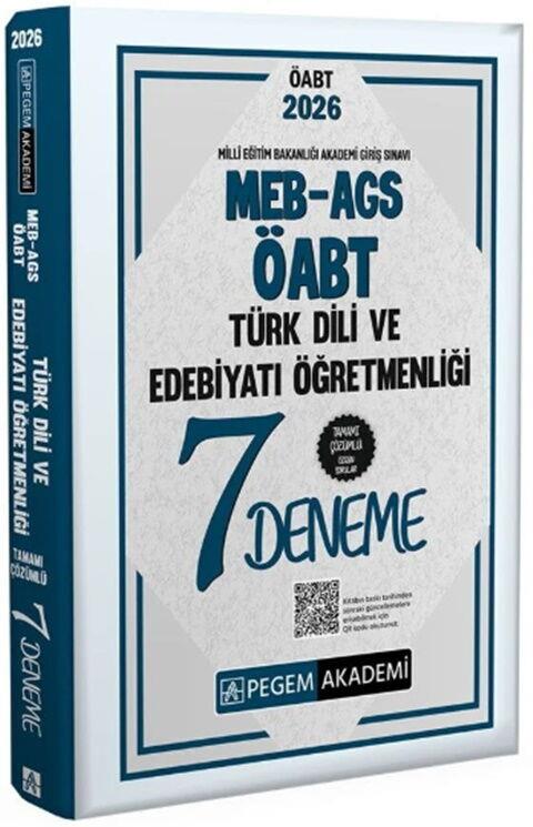 Pegem Yayınları 2026 ÖABT MEB AGS Türk Dili ve Edebiyatı Öğretmenliği 7 Deneme