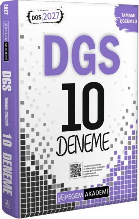Pegem Yayınları 2027 DGS Tamamı Çözümlü 10 Deneme