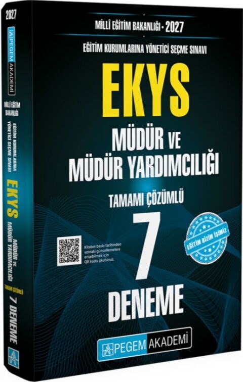 Pegem Yayınları 2027 EKYS MEB Müdür ve Müdür Yardımcılığı 7 Deneme