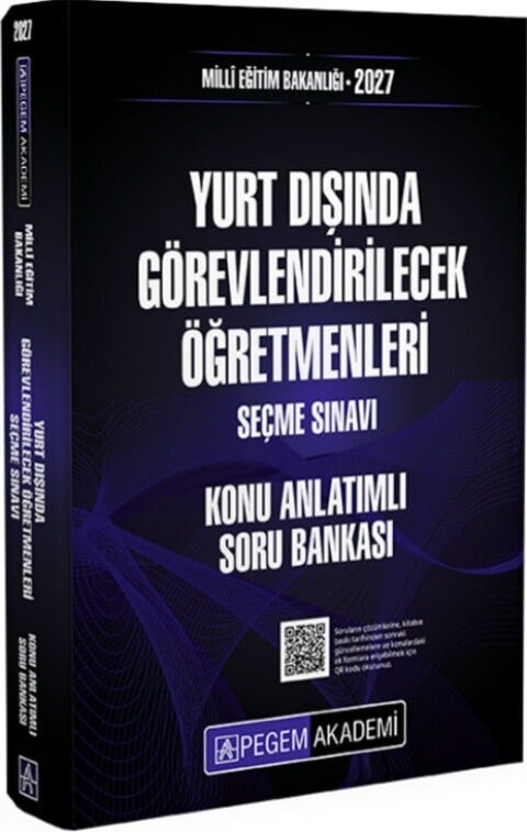Pegem Yayınları 2027 MEB Yurt Dışında Görevlendirilecek Öğretmenleri Seçme Sınavı Konu Anlatımlı Soru Bankası
