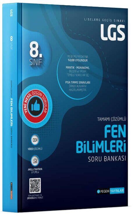 Pegem Yayınları 8. Sınıf LGS Fen Bilimleri Tamamı Çözümlü Soru Bankası
