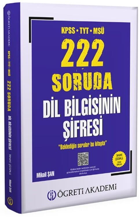 Pegem Yayınları KPSS TYT MSÜ 222 Soruda Dil Bilgisinin Şifresi Tamamı Çözümlü Özgün Sorular