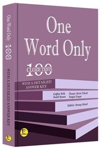 Pelikan Yayınevi One Word Only 100 Cloze Tests