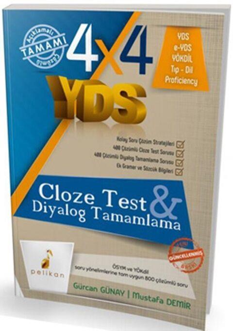 Pelikan Yayınları 4x4 YDS Seti Cloze Test Diyalog Tamamlama 3. Kitap