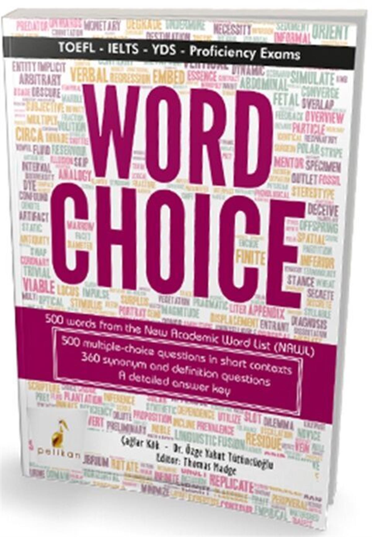 Pelikan Yayınları Word Choice TOEFL IELTS YDS Proficiency Exams