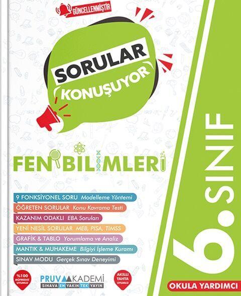Pruva Akademi 6. Sınıf Fen Bilimleri Sorular Konuşuyor Soru Bankası