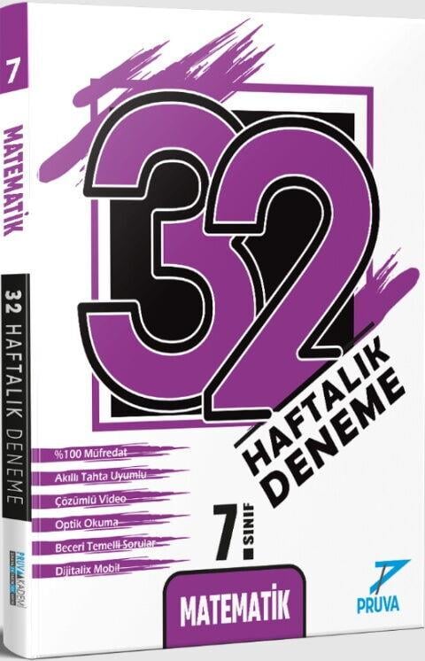Pruva Akademi 7. Sınıf Matematik 32 Haftalık Deneme