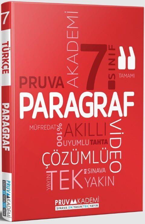 Pruva Akademi 7. Sınıf Paragraf Soru Bankası