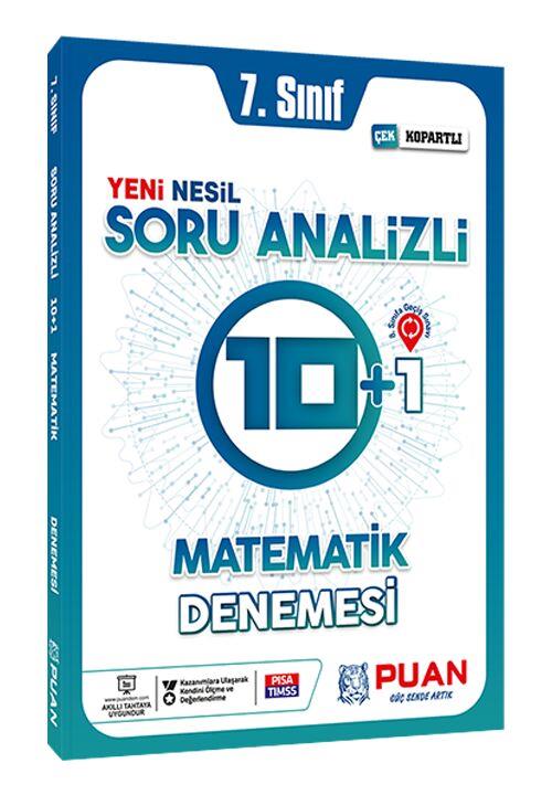 Puan Yayınları 7. Sınıf Matematik Soru Analizli 10+1 Deneme