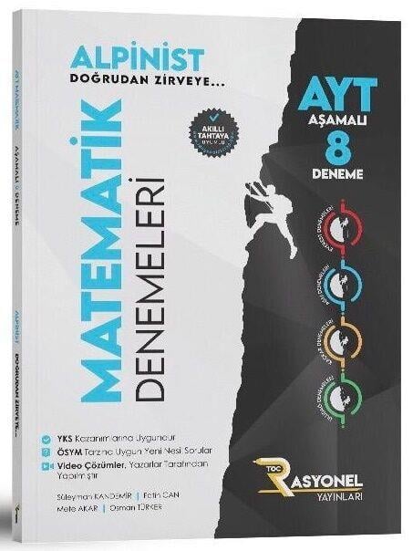 Rasyonel Yayınları AYT Matematik Alpinist Aşamalı 8 Deneme