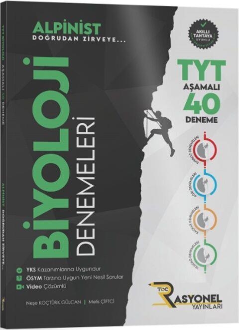 Rasyonel Yayınları TYT Biyoloji Alpinist Aşamalı 40 Deneme