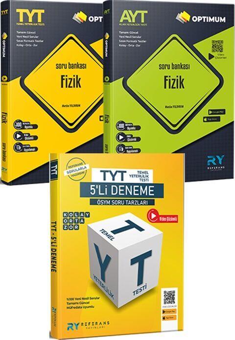 Referans Yayınları 2024 TYT AYT Fizik Video Çözümlü Soru Bankası TYT 5 li Tüm Dersler Deneme Seti