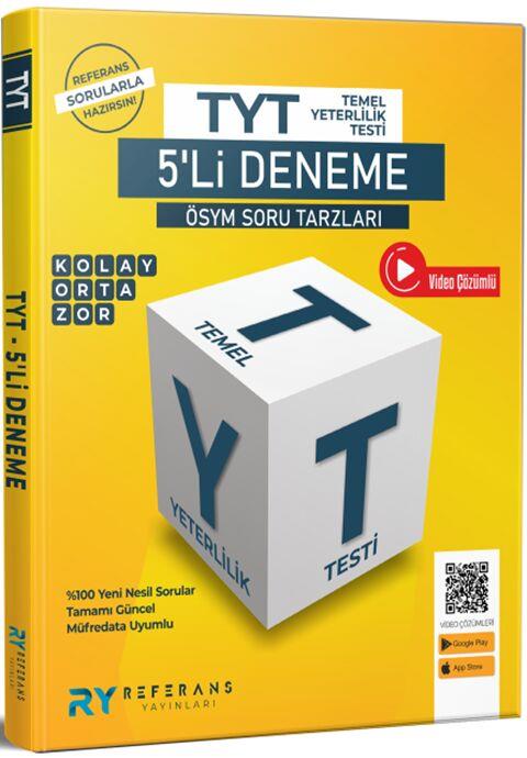 Referans Yayınları TYT Tüm Dersler Tamamı Video Çözümlü 5 Fasikül Genel Deneme
