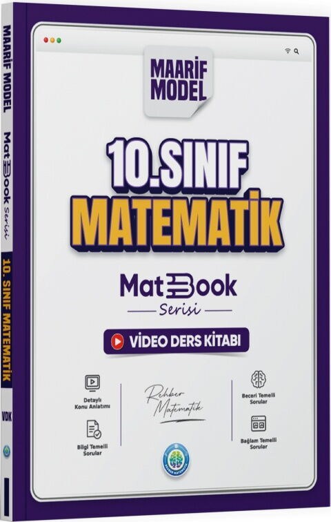 Rehber Matematik 10. Sınıf Matematik Matbook Serisi Maarif Model Video Ders Kitabı