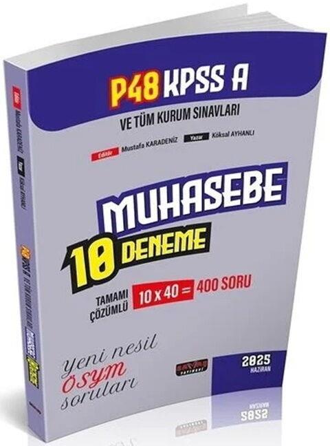 Savaş Yayınları 2025 KPSS A Grubu P48 Muhasebe 10 Deneme