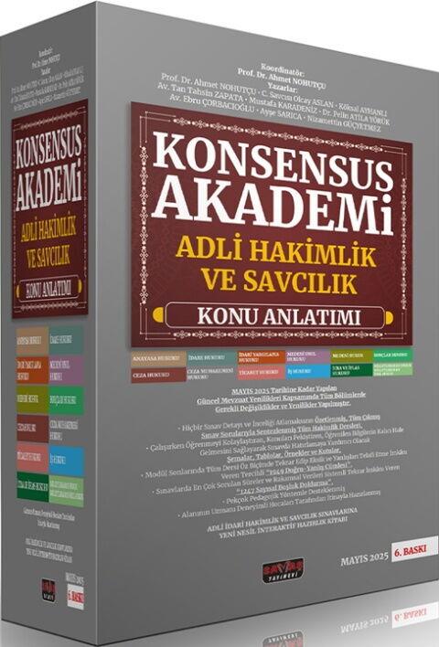 Savaş Yayınları 2025 Konsensus Akademi Adli Hakimlik ve Savcılık Konu Anlatımı