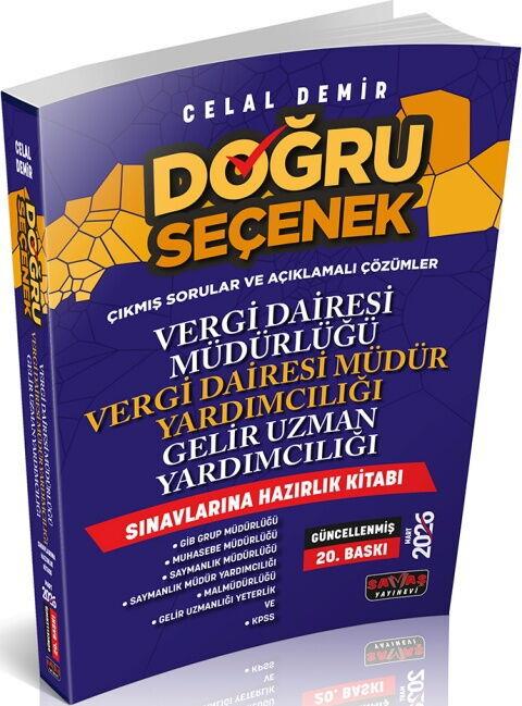 Savaş Yayınları 2026 Doğru Seçenek Vergi Dairesi Müdürlüğü Gelir Uzman Yardımcılığı Sınavlarına Hazırlık Kitabı