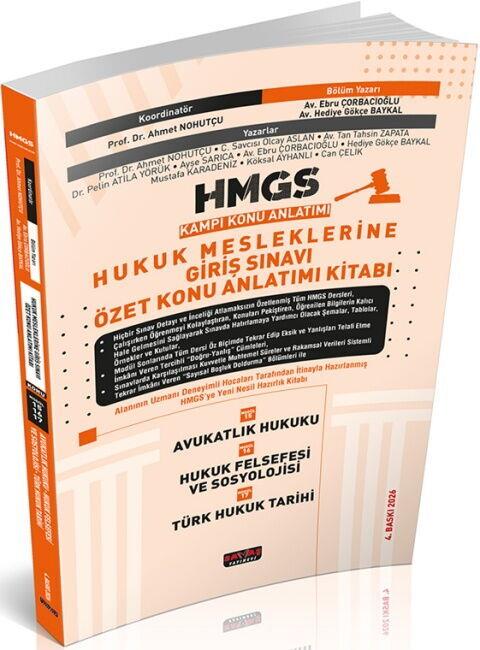 Savaş Yayınları 2026 HMGS Avukatlık Hukuku Hukuk Felsefesi ve Sosyolojisi Türk Hukuk Tarihi Özet Konu Anlatımı