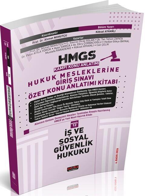 Savaş Yayınları 2026 HMGS Özet İş ve Sosyal Güvenlik Hukuku Konu Anlatımı