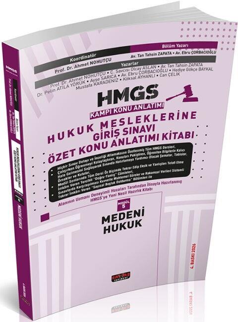 Savaş Yayınları 2026 HMGS Özet Medeni Hukuk Konu Anlatımı