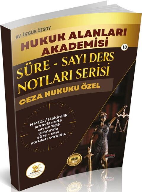 Savaş Yayınları 2026 HUKAL HMGS Hakimlik Ceza Hukuku Özel Hükümler Süre Sayı Ders Notları Serisi