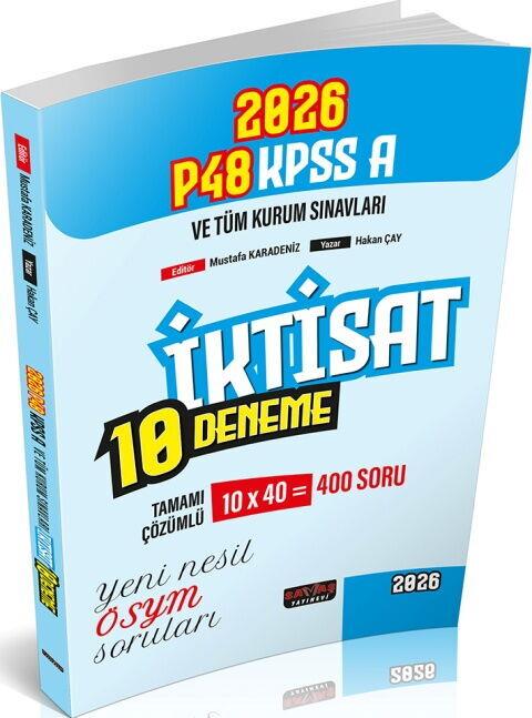 Savaş Yayınları 2026 KPSS A Grubu P48 İktisat 10 Deneme